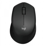 Logitech mouse M330 SILENT PLUS &mdash; RF wireless, right-hand, 1000 DPI, 3 buttons, scroll wheel, black, battery-powered