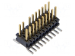 Connector: PCB to PCB | socket | male | PIN: 20 | FTR | vertical | SMT