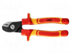 Pliers | side,cutting,insulated | 160mm | Cut: without chamfer