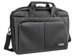 Laptop bag | GAZELLE | 15.6" | graphite | polyester | Dim: 430x90x320mm
