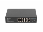 Lanberg RSFE-8P-2GE-120 network switch Unmanaged Gigabit Ethernet (10/100/1000) Power over Ethernet (PoE) 1U Black