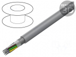 Wire | LiYCY UL | 4x24AWG | shielded,tinned copper braid | PVC | grey