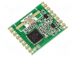 Module: RF | FM transceiver | FSK | 433.92MHz | SPI | 1.8&divide;3.6VDC | 20dBm
