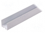 Profiles for LED modules | surface | white | L: 1m | aluminium