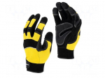 Protective gloves | Size: 9 | black/yellow | tag