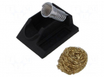 Soldering iron stand | Equipment: tip cleaner