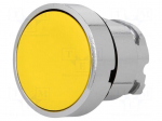 Switch: push-button | Stabl.pos: 1 | 22mm | yellow | Illumin: none | IP66