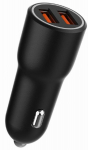 Car charger Gembird 2x USB Type-A Black