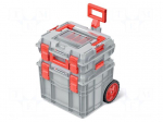 Chest | tool case | with wheels | grey | polymer | C BLOCK | 25kg | IP55