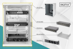 Digitus Network Set - 254 mm (10") - 9U, 312 x 300 mm (W xD)
