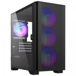 Montech AIR 100 ARGB, Micro-ATX, Tempered Glass, Black