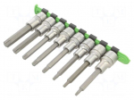 Socket-set | Torx&reg; | Chrom-vanadium steel | 1/2" | 8pcs.