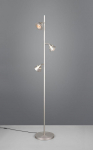 Trio Romeo LED stāvlampa brushed steel 437010307 4017807675375