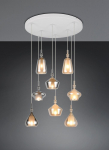 Trio Aldea piekarama lampa 8-pc 60 cm E14 amber/chrome plated brushed steel 349430817 4017807656473