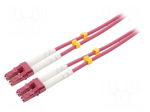 Fiber patch cord | OM4 | LC/UPC,both sides | 15m | 50/125um | LSZH