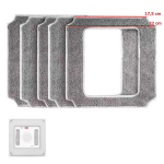 Riff Spare square microfiber cloth for window cleaning robots 5 pcs.