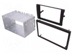 Radio mounting frame | Audi | 2 DIN | black