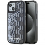 Other goods Karl Lagerfeld  Karl Lagerfeld Liquide Glitter Monogram Gradient iPhone 15 Case - Black