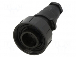 Connector: circular | plug | male | PIN: 12 | 5A | 50V | w/o contacts