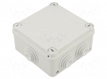 Enclosure: junction box | X: 120.5mm | Y: 120.5mm | Z: 58mm | wall mount