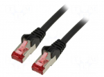 Patch cord | S/FTP | Cat 6 | RJ45 plug,both sides | stranded | Cu | 1m