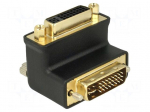 Adapter | DVI-D (24+5) plug 90&deg; up/down,DVI-I (24+5) socket
