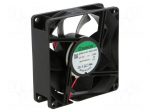 Fan: DC | axial | 12VDC | 80x80x25mm | 101.9m3/h | 47.5dBA | ball bearing