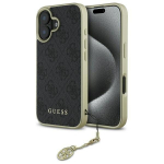 Guess GUHCP16SGF4GGR Hardcase 4G Charms Collection for iPhone 16 6.1" / black