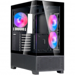 Silverstone Technology Lucid 05 (black, 270&deg; panoramic glass design)