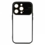Fusion Electro Lens Back Case Silikona Aizsargapvalks Priek&scaron; Samsung A156 Galaxy A15 5G Melns