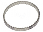 Timing belt | T2.5 | W: 4mm | H: 1.3mm | Lw: 120mm | Tooth height: 0.7mm