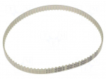 Timing belt | T5 | W: 10mm | H: 2.2mm | Lw: 460mm | Tooth height: 1.2mm
