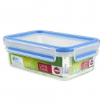 EMSA Clip & Close Frischhaltedose&nbsp;(transparent / blue, 1.0 liter, classical format)