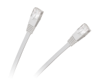 Arvuti komponendid ja tarvikud // PC/USB/LAN kaablid // Patchcord płaski UTP 8c wtyk-wtyk 5.0m CCA biały  cat.6e