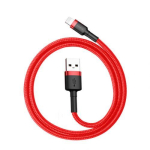 Baseus Lightning Cafule kaabel 2.4A 0.5m Red + Red (CALKLF-A09)