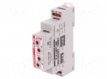 Timer | 1s&divide;10days | SPDT | 24VDC/16A,250VAC/16A | 12&divide;240VAC | DIN | IP20