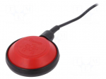 Sensor: liquid level | max.85&deg;C | Output conf: NO + NC | lead 0,5m