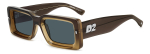 P&auml;ikeseprillid DSQUARED2 meestele D2-0142-S-9EN (L&auml;&auml;ts/Sild/K&otilde;rvakaar) 52/20/145 mm