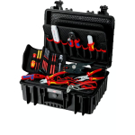 Knipex "Robust23" electric tool case, 25 pieces (black, with tool assortment for electricians)