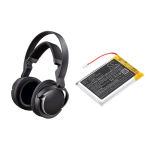 Replacement Battery for Sony MDR-DS7000, MDR-RF7000, MDR-RF7100, BP-HP1200, Li-Polymer 1200mAh