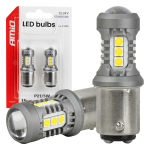 Autolambid, Mootorratta ja traktori valgustid // Autolambid, Mootorratta ja traktori valgustid // Żar&oacute;wki led standard bay15d p21/5w 3030 15smd białe 12v 24v amio-05003