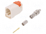 Plug | FAKRA II SMB | female | straight | RG174,RG316 | crimped | white