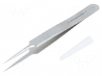 Tweezers | 110mm | for precision works | Blades: straight,narrowed