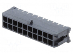 Socket | wire-board | male | Micro-Fit 3.0 | 3mm | PIN: 20 | THT | 5A | 600V