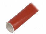 Insulating tube | Mat: glass fibre coated with silicone rubber