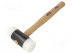 Hammer | 400mm | W: 140mm | 1.1kg | Size: 55mm | round | nylon | wood