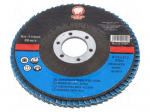 Flap grinding wheels | &Oslash;: 115mm | &Oslash;hole: 22mm | Granularity: 60