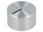 Knob | with pointer | aluminium,plastic | &Oslash;shaft: 4mm | &Oslash;12x7.2mm