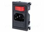 Connector: AC supply | socket | male | 10A | 250VAC | IEC 60320