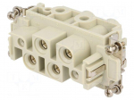 Connector: HDC | female | CX | PIN: 4 | size 77.27 | 80A | 690V | 4&divide;16mm2